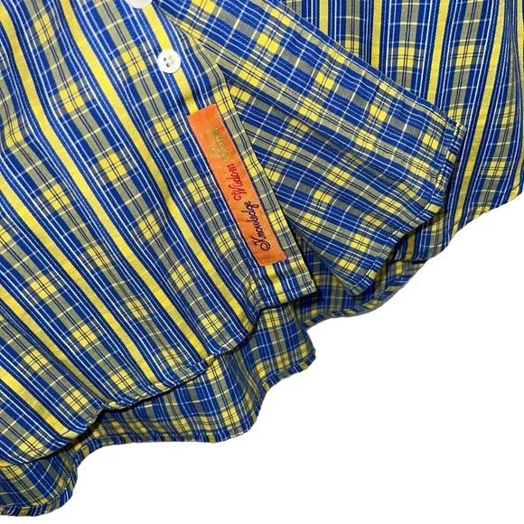 Robert Graham 100% Cotton Plaid Long Sleeve Button Down Shirt Size Extra Large - Picture 10 of 14